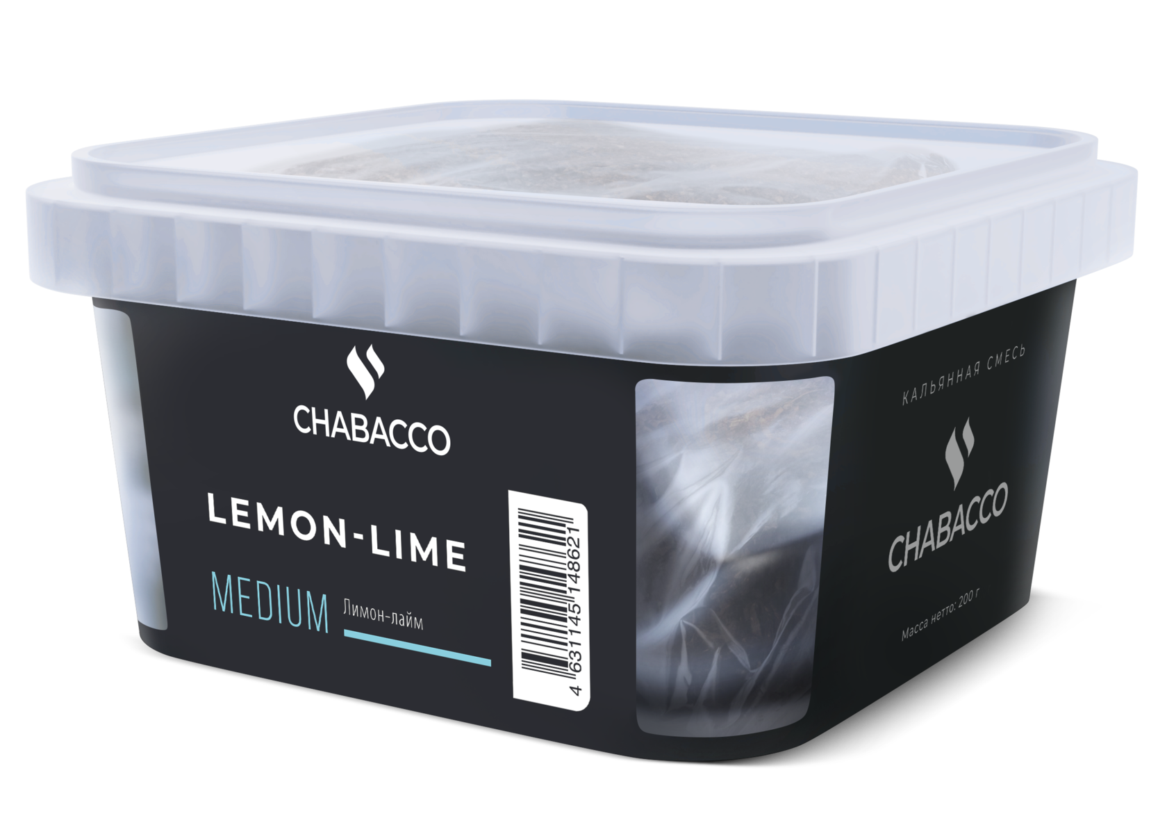 Бестабачная смесь - Chabacco - Medium - LEMON-LIME 2.0 ( с ароматом лимон-лайм ) - 200 г