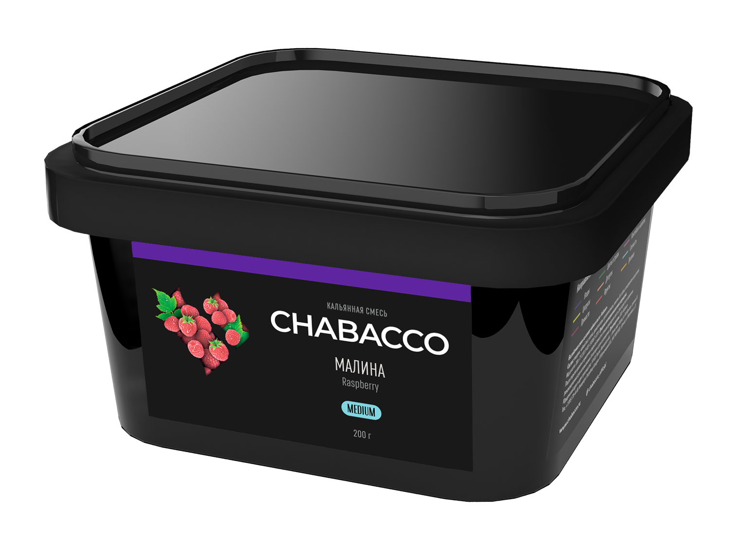 Бестабачная смесь - Chabacco - Medium - RASPBERRY ( с ароматом малина ) - 200 г