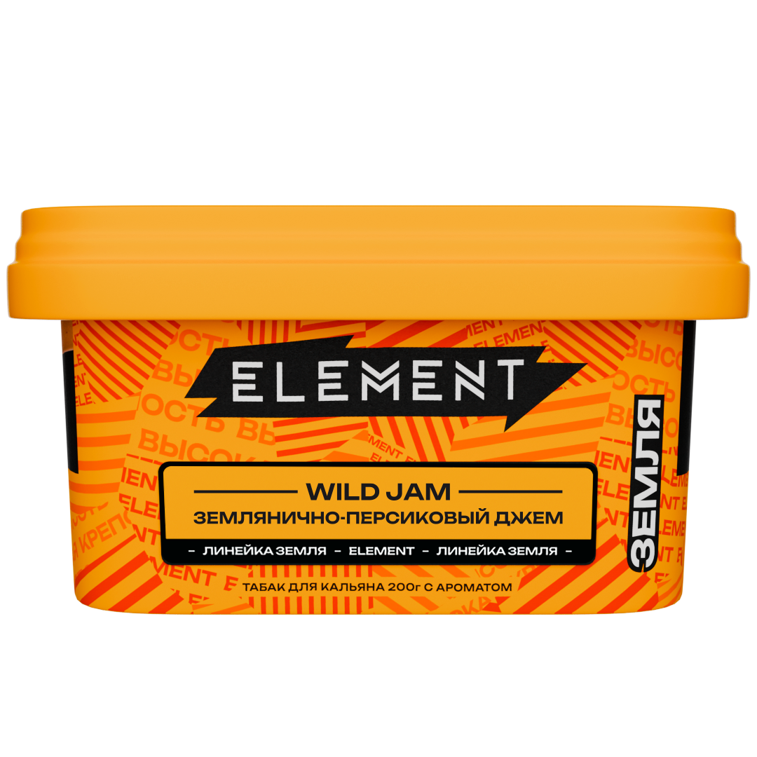 Табак - "Элемент" Wild Jam ( с ароматом землянично-персиковый джем )"Земля" 200гр.