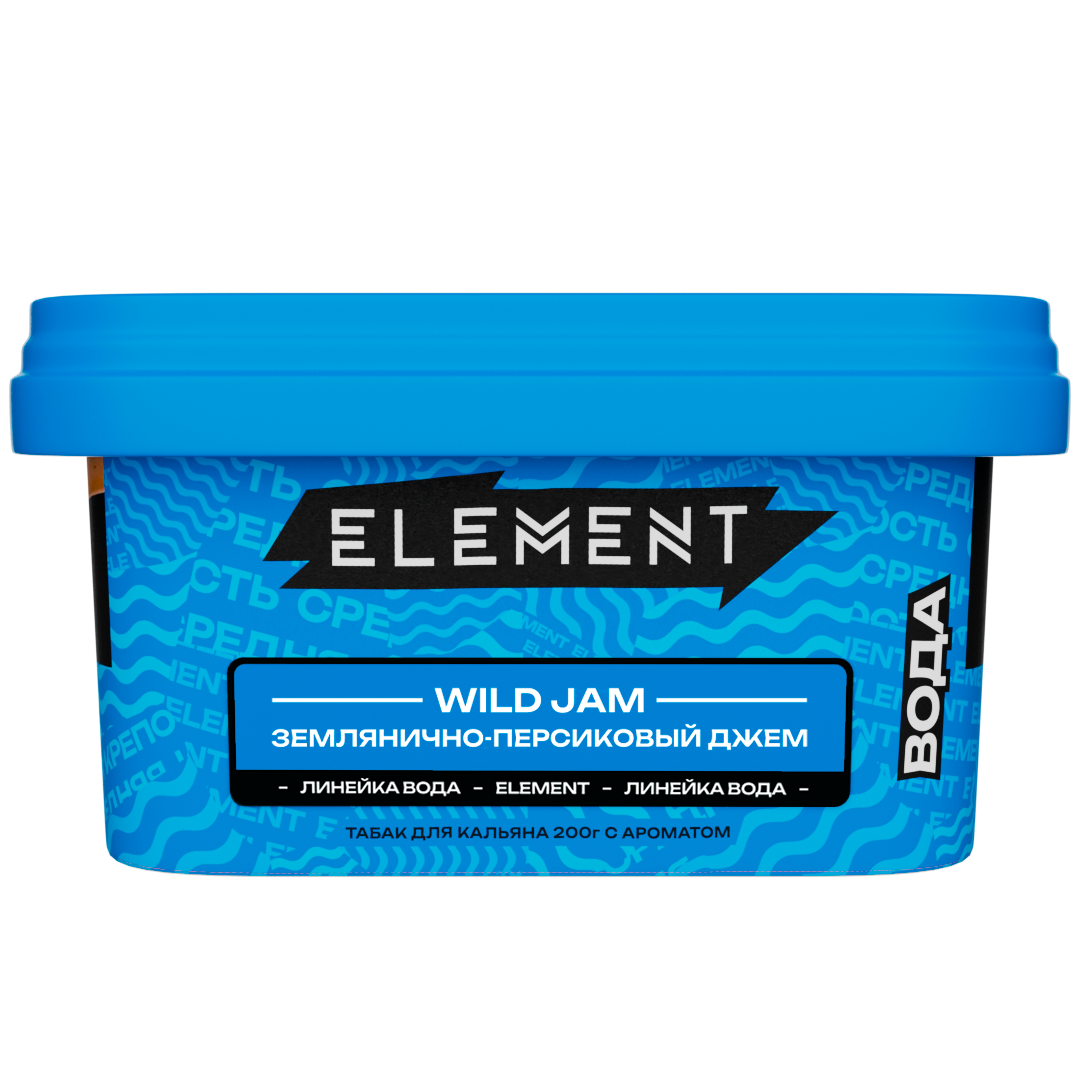 Табак - "Элемент" Wild Jam ( с ароматом землянично-персиковый джем )"Вода" 200гр.