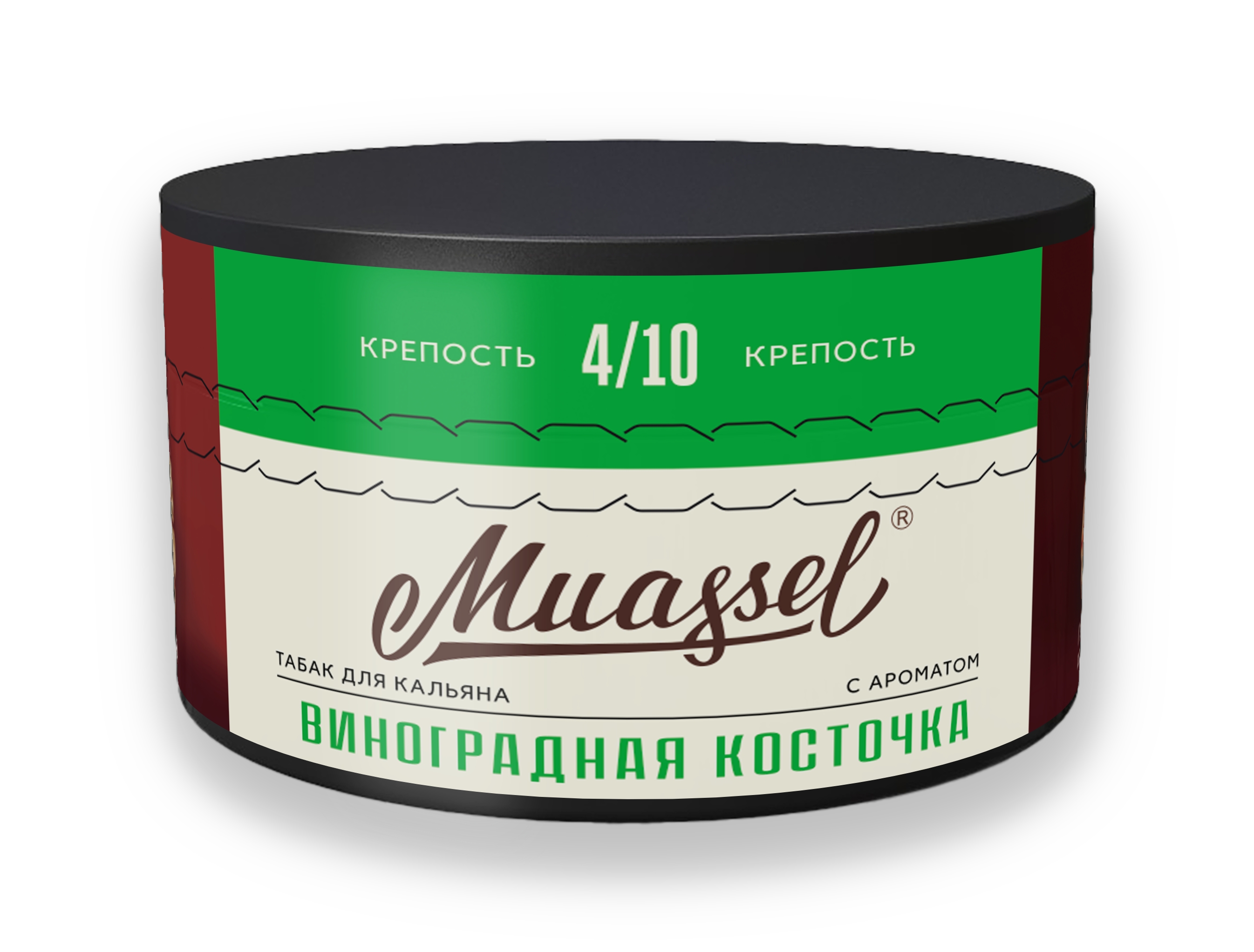 Табак для кальяна Muassel 4/10 - Виноградная косточка 200 г