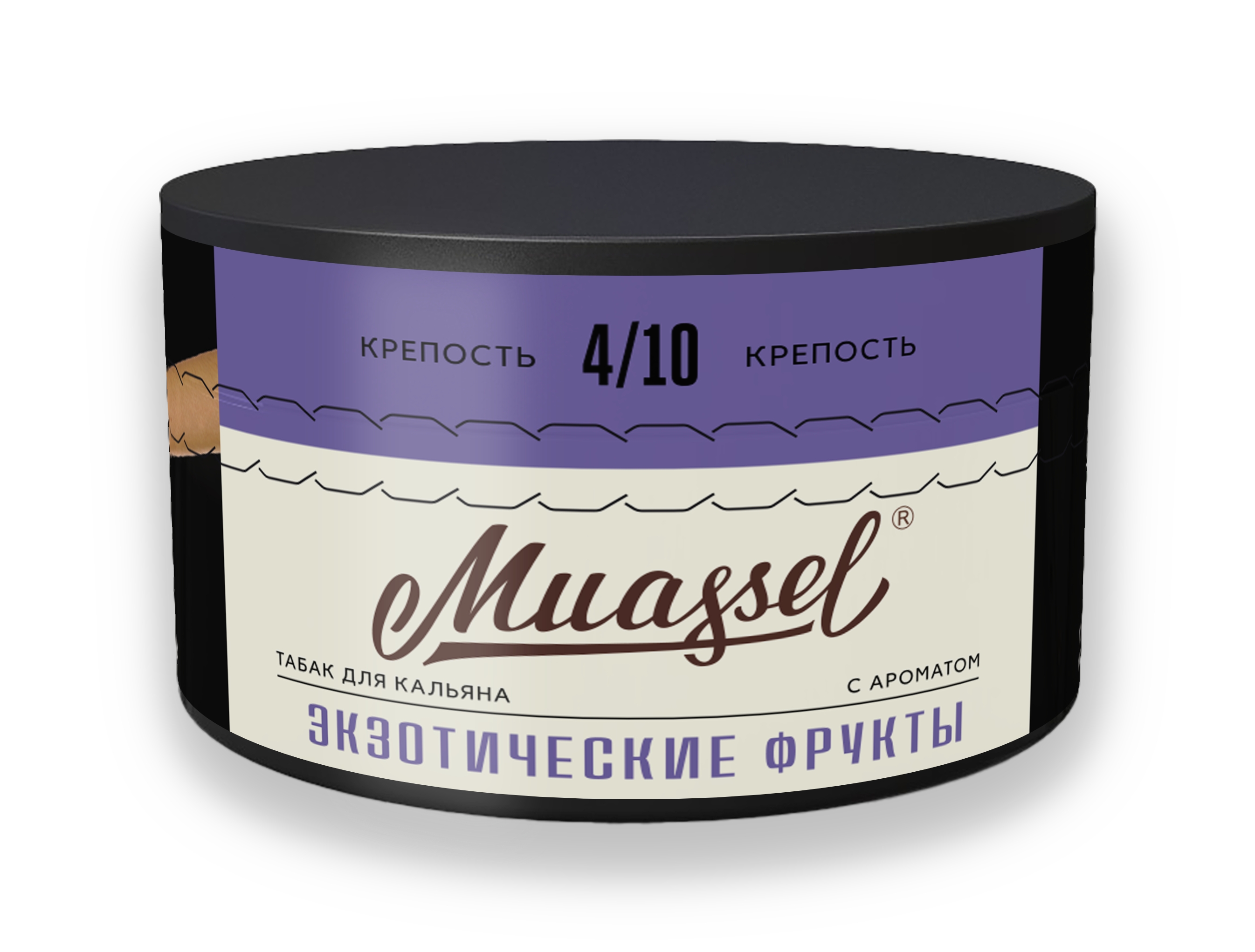 Табак для кальяна Muassel 4/10 - Экзотические фрукты (маракуйя, гуава, киви, манго) 200 г