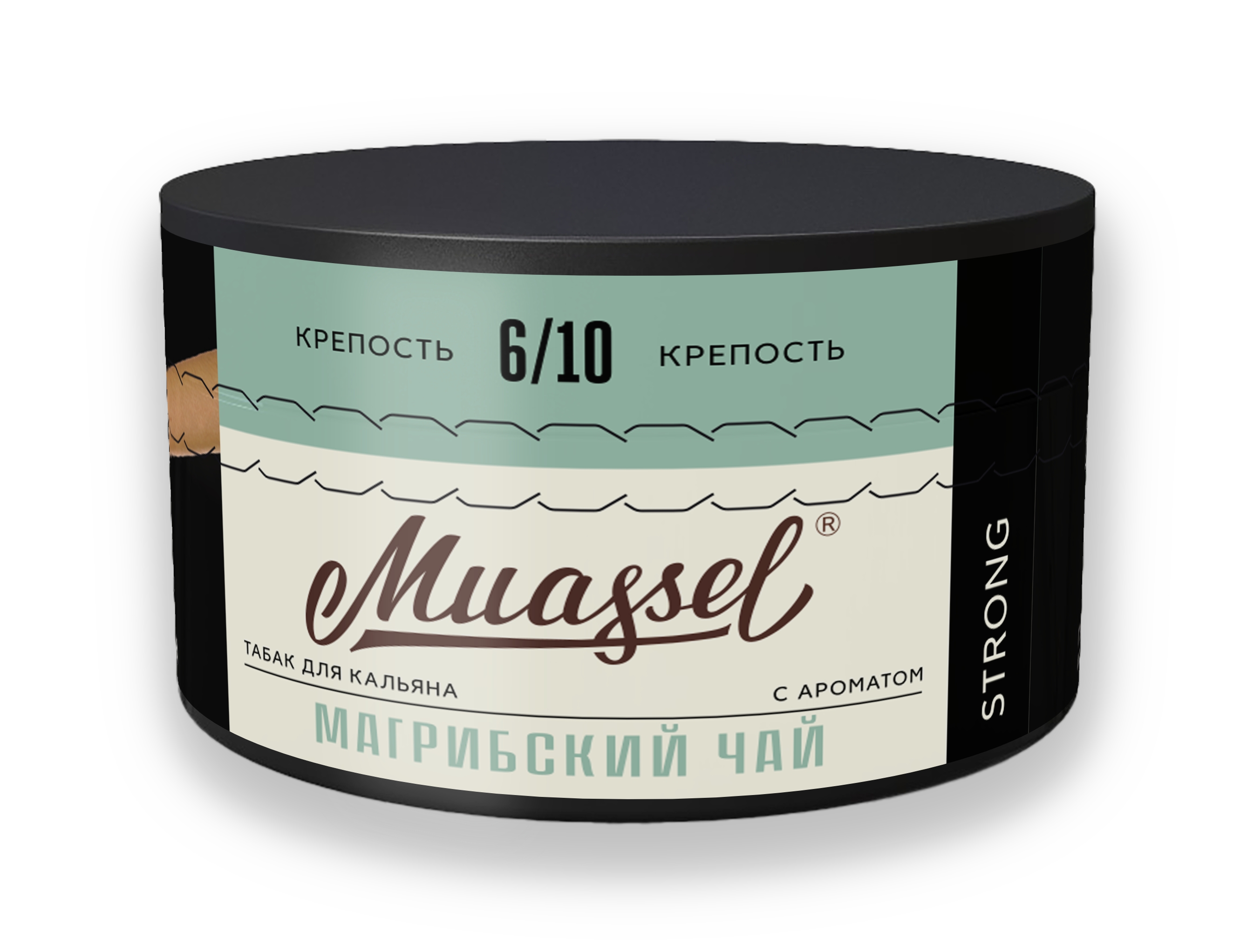 Табак для кальяна Muassel 6/10 - Магрибский чай (зелёный чай с мятой) 200 г