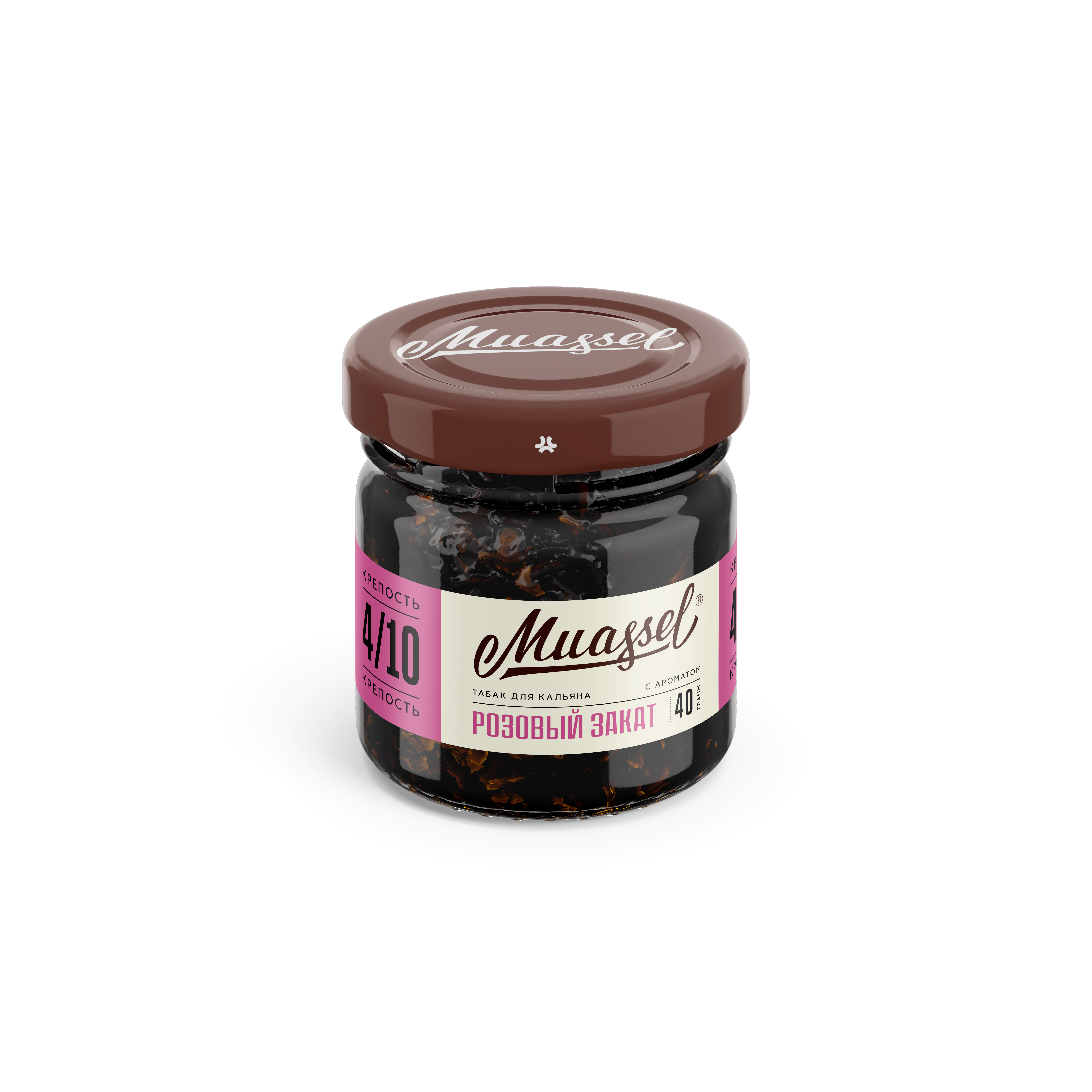 Табак для кальяна Muassel 4/10 - Розовый закат (цветы, ягоды) 40 г