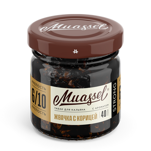 Табак для кальяна Muassel 6/10 - Жвачка с корицей 40 г