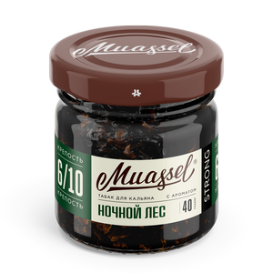 Табак для кальяна Muassel 6/10 - Ночной лес (хвоя, дикие ягоды) 40 г