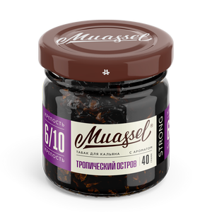 Табак для кальяна Muassel 6/10 - Тропический остров (тропические фрукты) 40 г