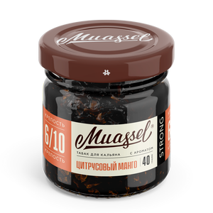 Табак для кальяна Muassel 6/10 - Цитрусовый манго 40 г