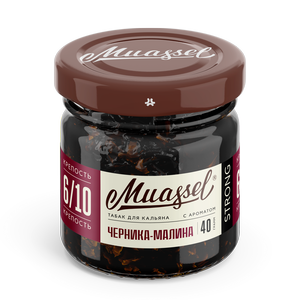 Табак для кальяна Muassel 6/10 - Черника-малина 40 г