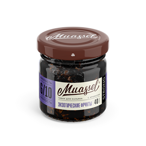 Табак для кальяна Muassel 6/10 - Экзотические фрукты (маракуйя, гуава, киви, манго) 40 г