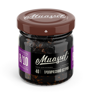 Табак для кальяна Muassel 8/10 - Тропический остров (тропические фрукты) 40 г