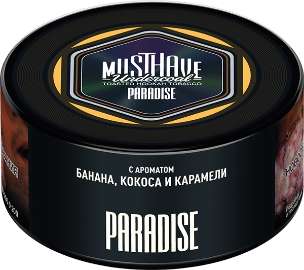 Табак Must Have 25 гр - Paradise (БАНАН, КОКОС И КАРАМЕЛЬ)