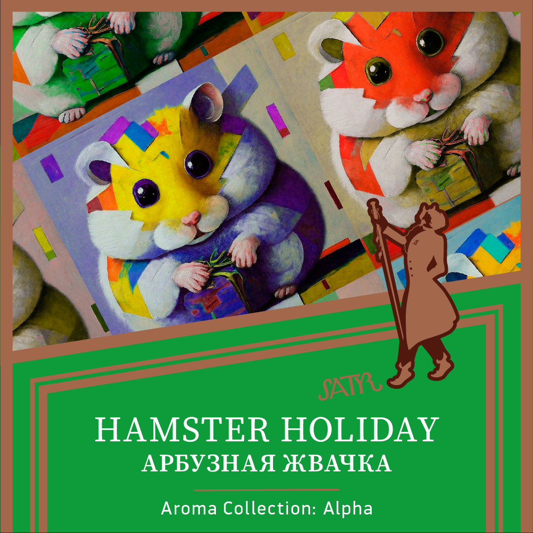 ВВ - Табак "Сатир" HAMSTER HOLIDAY ( арбузная жвачка ) - 100 г