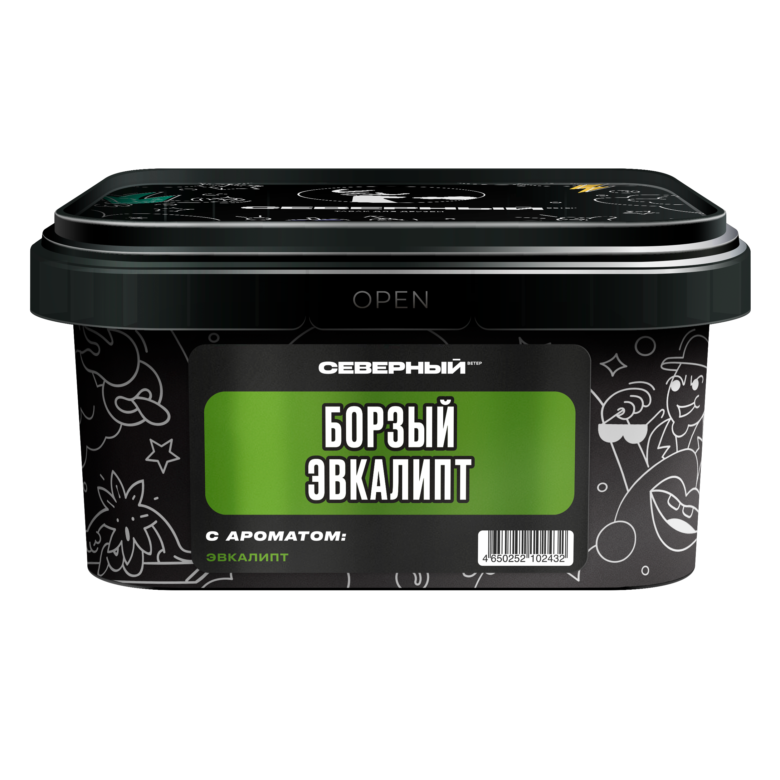 Табак для кальяна - Северный - Борзый Эвкалипт 200 г