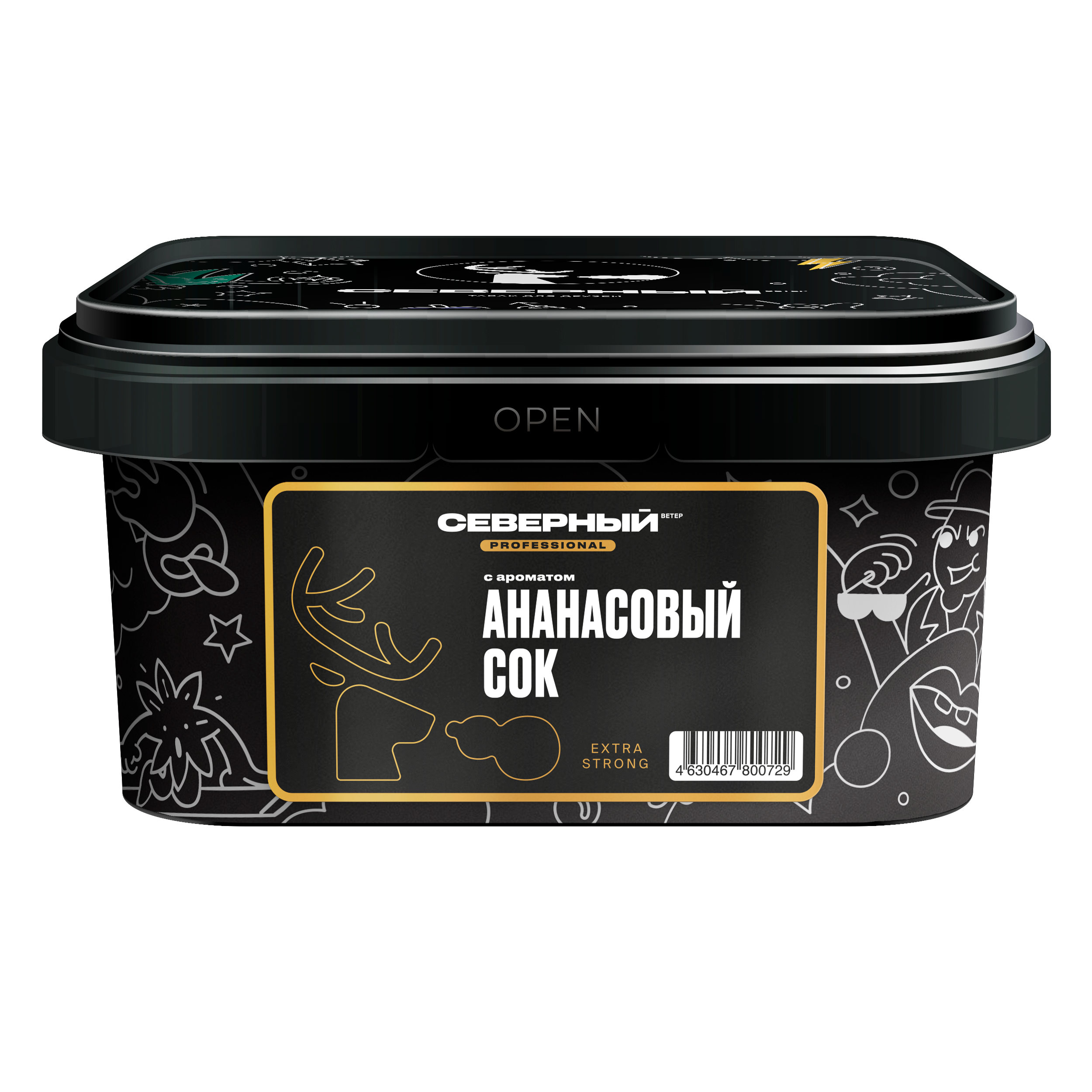 Табак для кальяна - Северный PRO - АНАНАСОВЫЙ СОК ( с ароматом ананасовый сок ) - 200 г