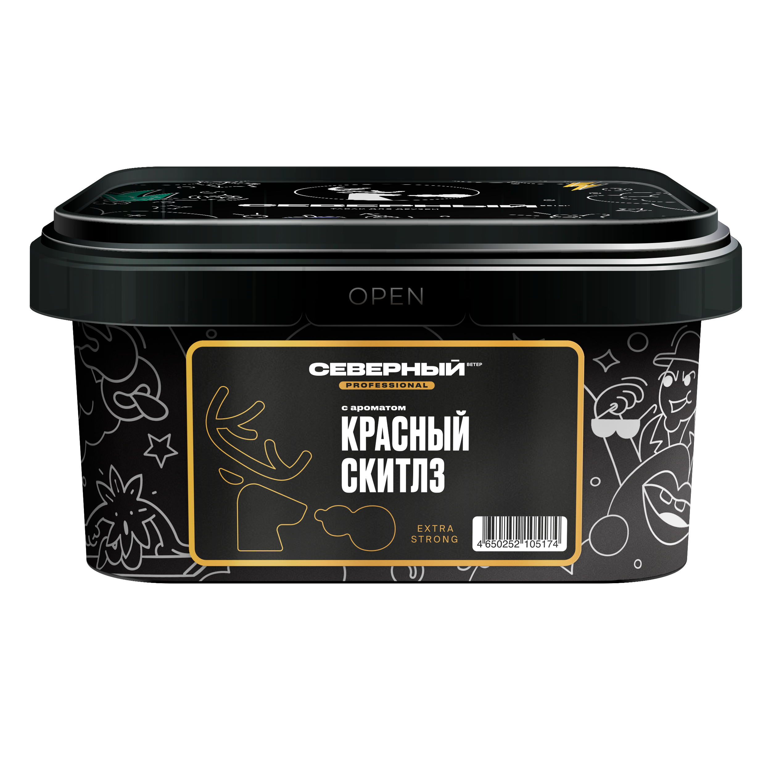 Табак для кальяна - Северный PRO - КРАСНЫЙ СКИТЛЗ ( с ароматом скитлз ) - 200 г